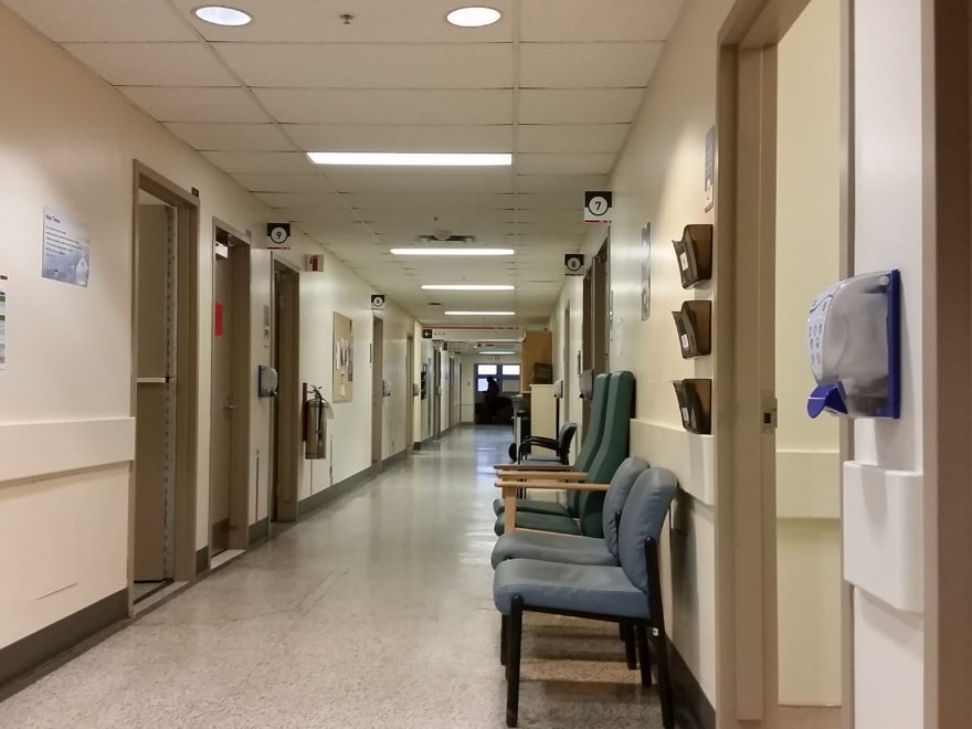 a hospital hallway