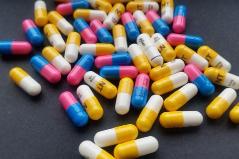 an assortment of different pills