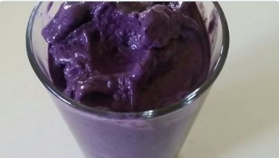 A blueberry smoothie