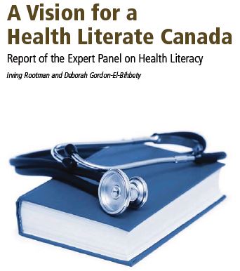 cover of the CPHA report: A Vision for a health literate Canada