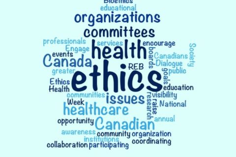 a word cloud for National Health Ethics Week