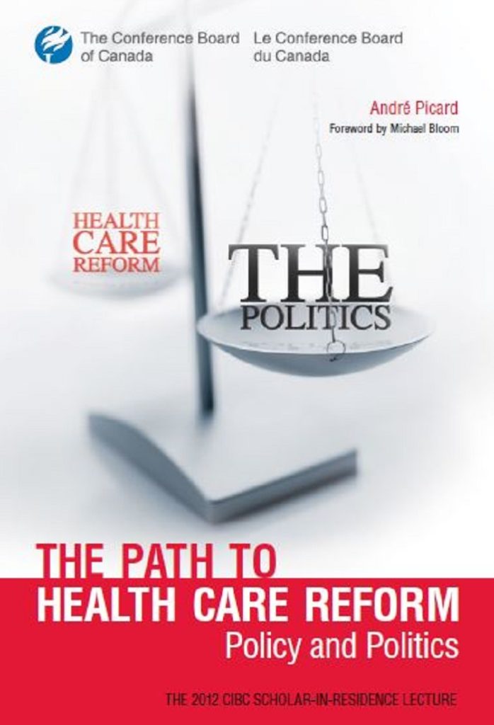 cover page of a book, The Path to Health Care Reform: Policy and Politics by André Picard