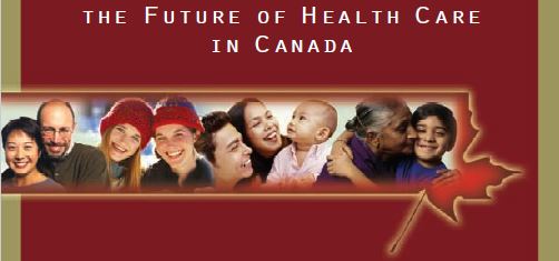 cover page of the government report: Building on values: the future of health care in Canada