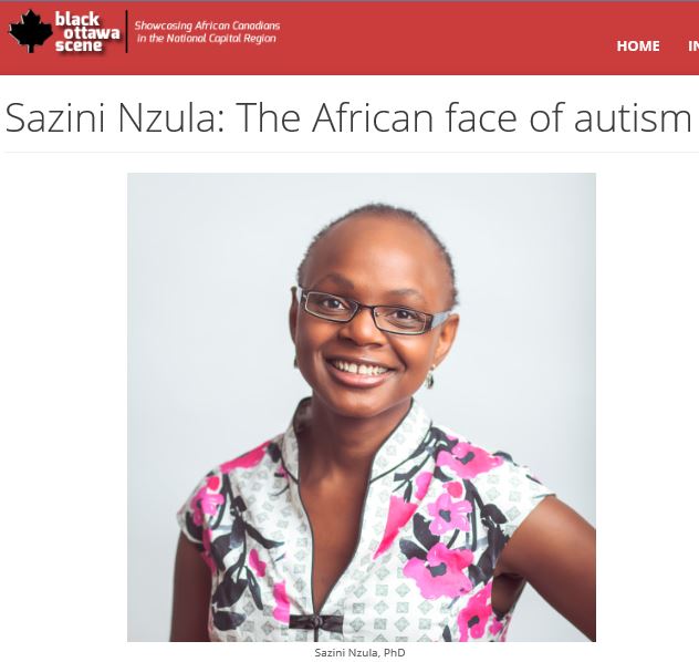a news stor about Dr. Sazini Nzula, in Black Ottawa Scene
